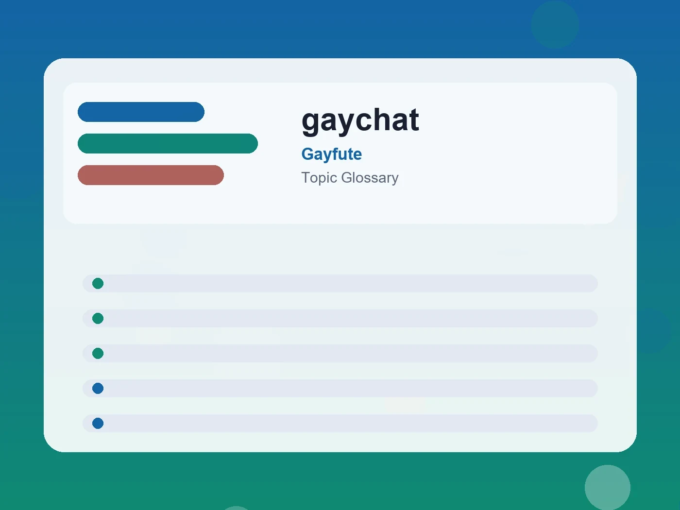 Gayfute gaychat guide visual