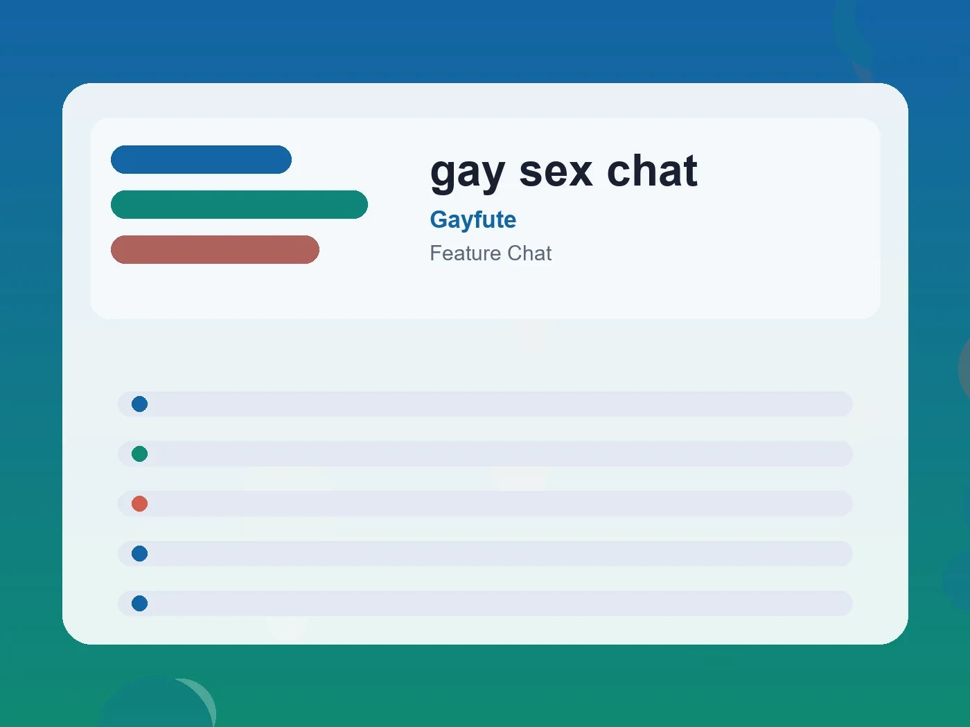 Gayfute gay sex chat guide visual