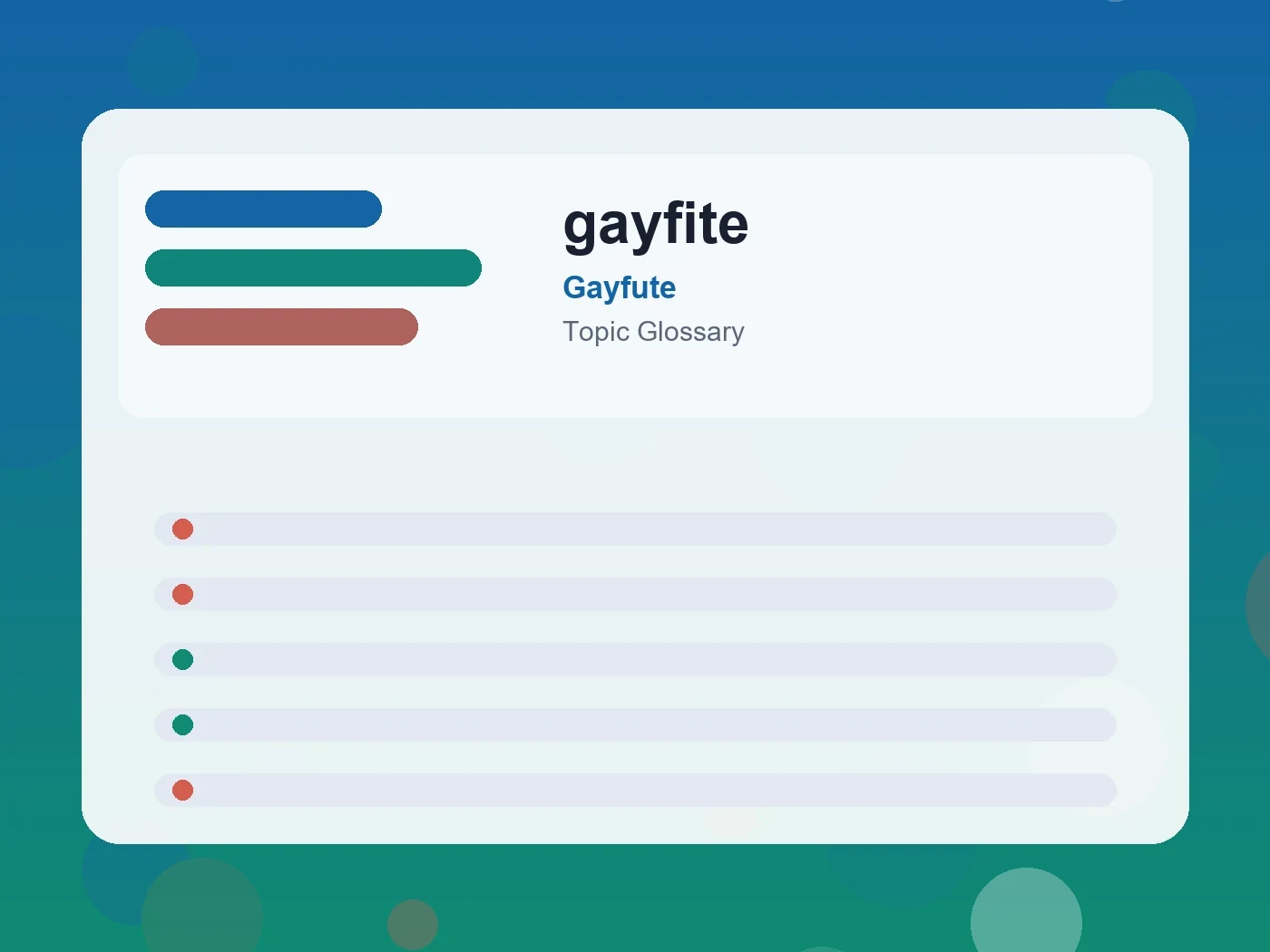 Gayfute gayfite guide visual