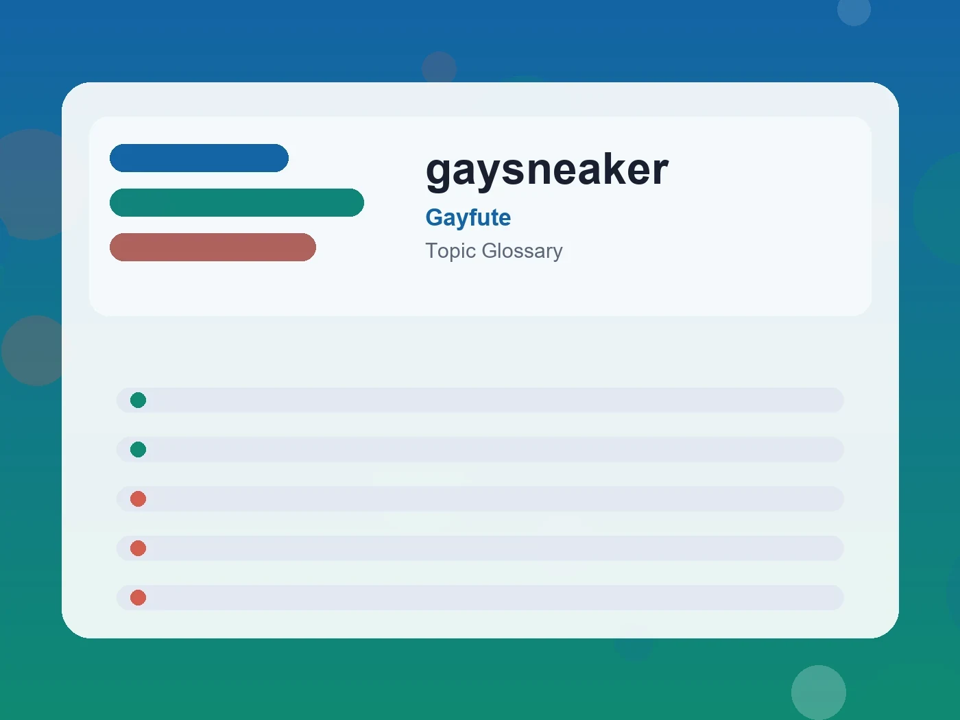 Gayfute gaysneaker guide visual