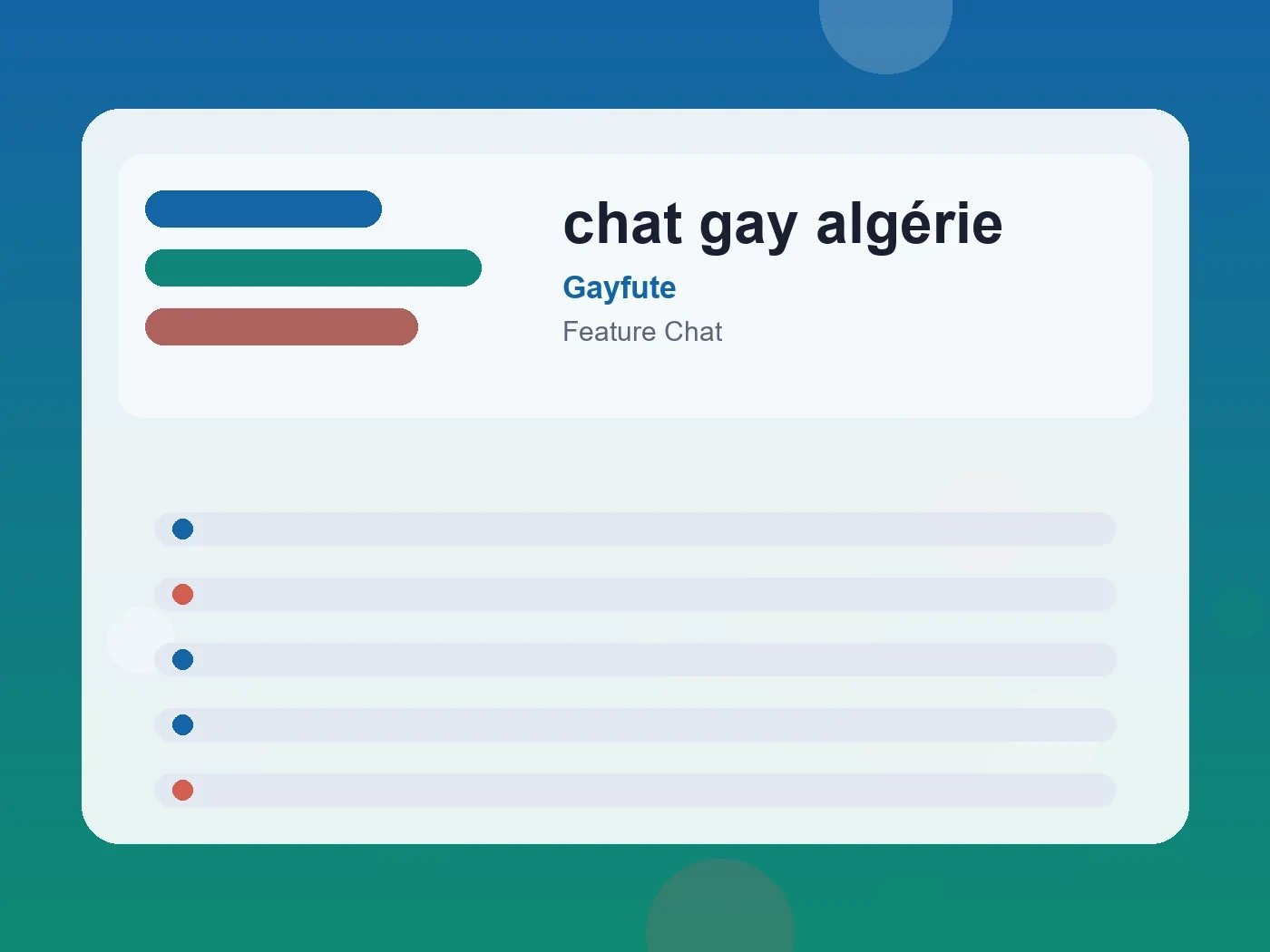 Gayfute chat gay algérie guide visual