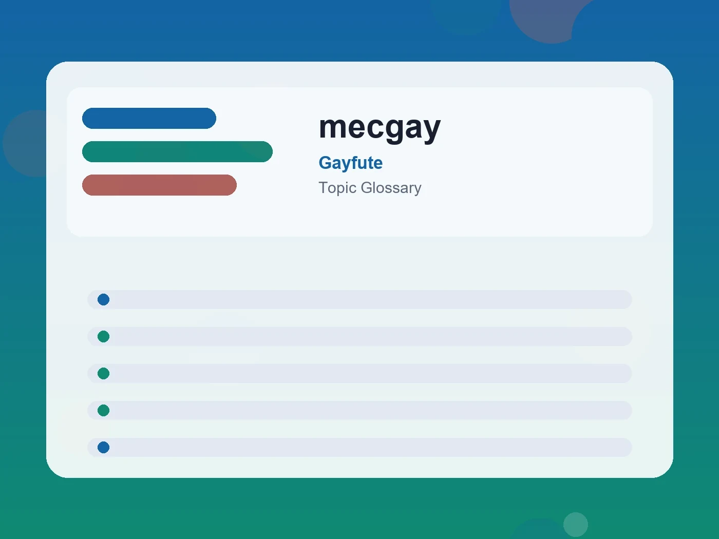 Gayfute mecgay guide visual